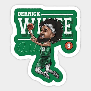 Derrick White Boston Cartoon Sticker